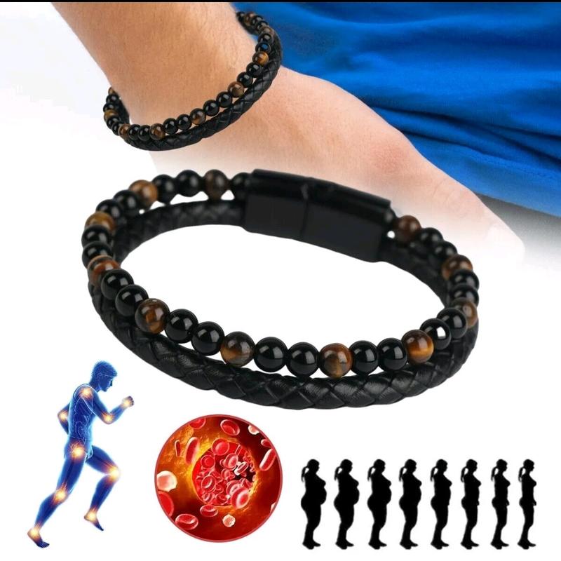 Beaded Bracelets Humanic + Pro MAXHematie Trio MAXHematie Natural Healing for mental health, weight loss, Adult Unisex 2