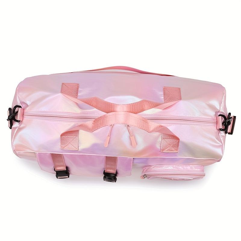 Product Introduction of Wet/Dry Separation Oxford Fabric Travel Duffle Bag - Sparkling with Sky Blue, Lavender, Mixed, Cream, Neon Green, Black Options for Gym & Travel 8