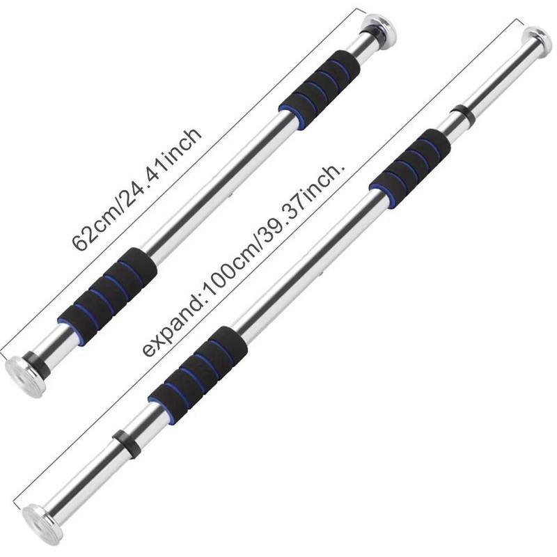 Door Pull Up Bar Doorway Chin up Bar, Extendable 60-100cm - Non-Slip Secure Grips, Adjustable Upper Body Trainer Workout Bar Fitness Exercise Gym Equipment for Home Indoor 0