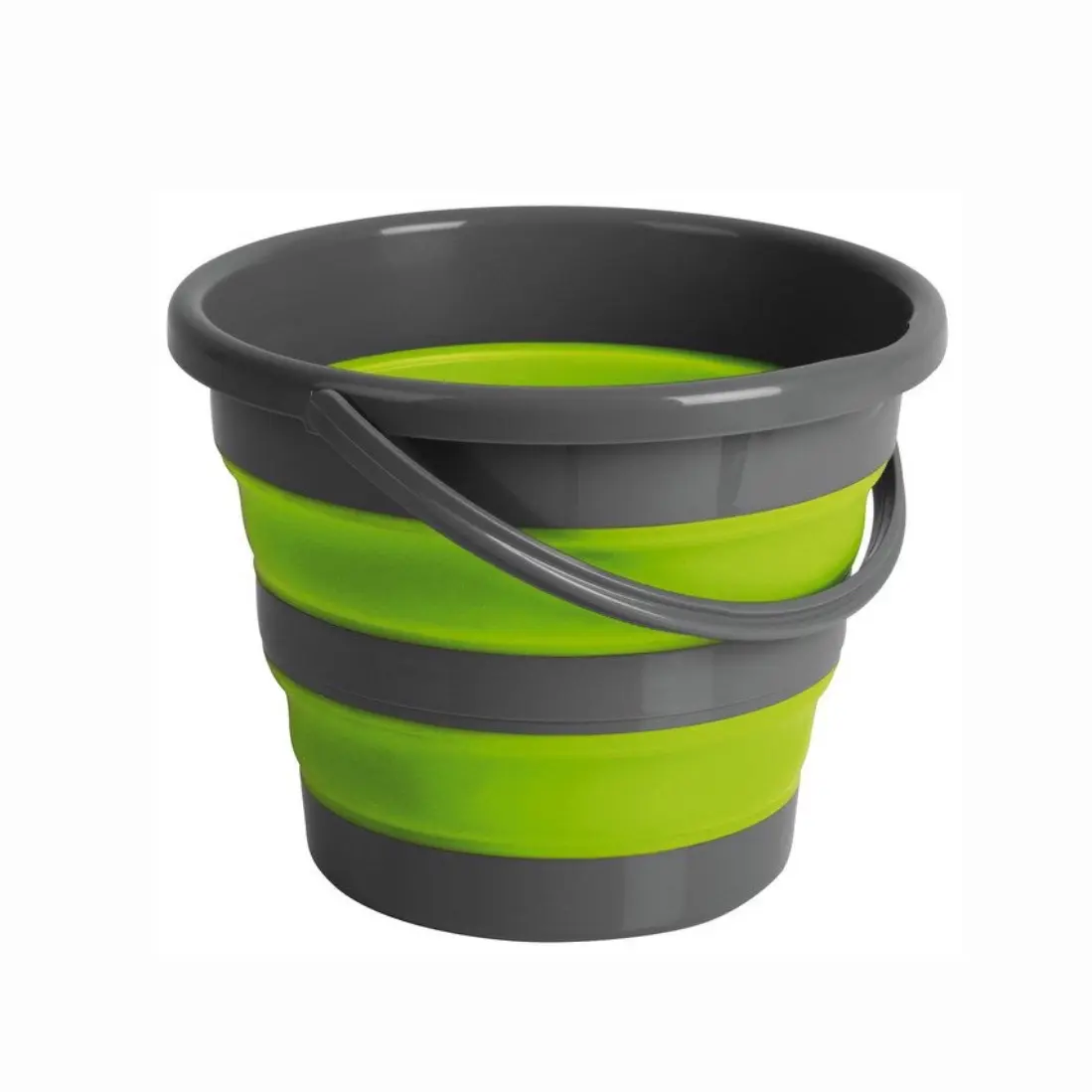Silicone foldable bucket 10L - with handle and spout