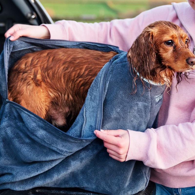 Henry Wag Microfibre Dog Drying Bag, Available in Small & Medium 2