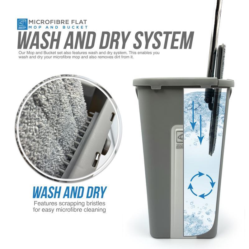 Magic Mop and Bucket Set - Self Wringing Viral Mop 6