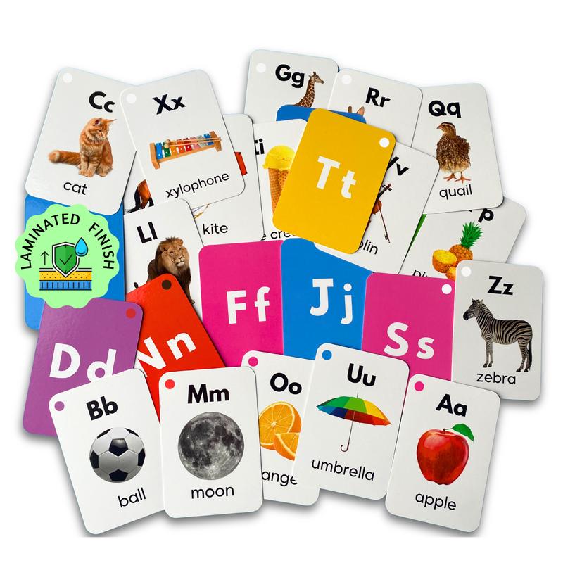 Alphabet Flash Cards for Kids, Early Learning First Word Cards for Preschhol Children and Toddlers 6