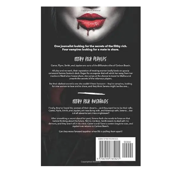 Andie M. Long Filthy Rich Vampires Duet Signed Paperback RH/WHY CHOOSE/Vampires/Spicy 2