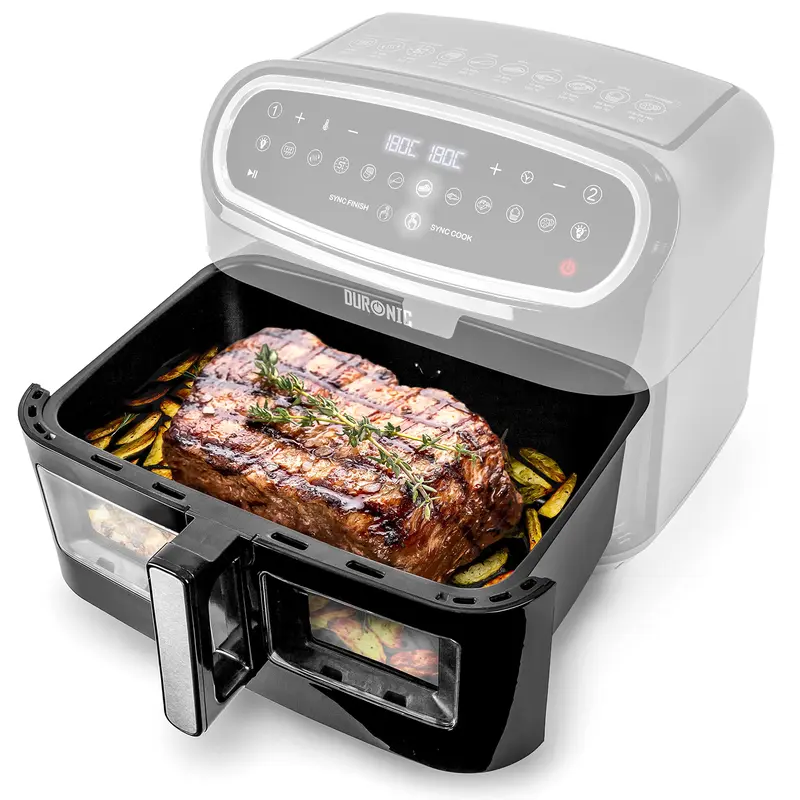 Duronic Large Drawer AFD1 | LARGE DRAWER ONLY | 10L Drawer Specifically for the Duronic AF24 Air Fryer, One Big Sync Cook Cooking Tray for Dual Zone Air Fryer 6