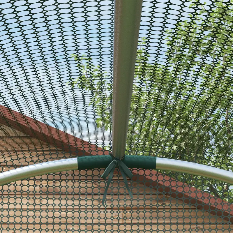 120 x 120cm Mini Polytunnel Greenhouse for Plants and Vegetables by Outsunny 8