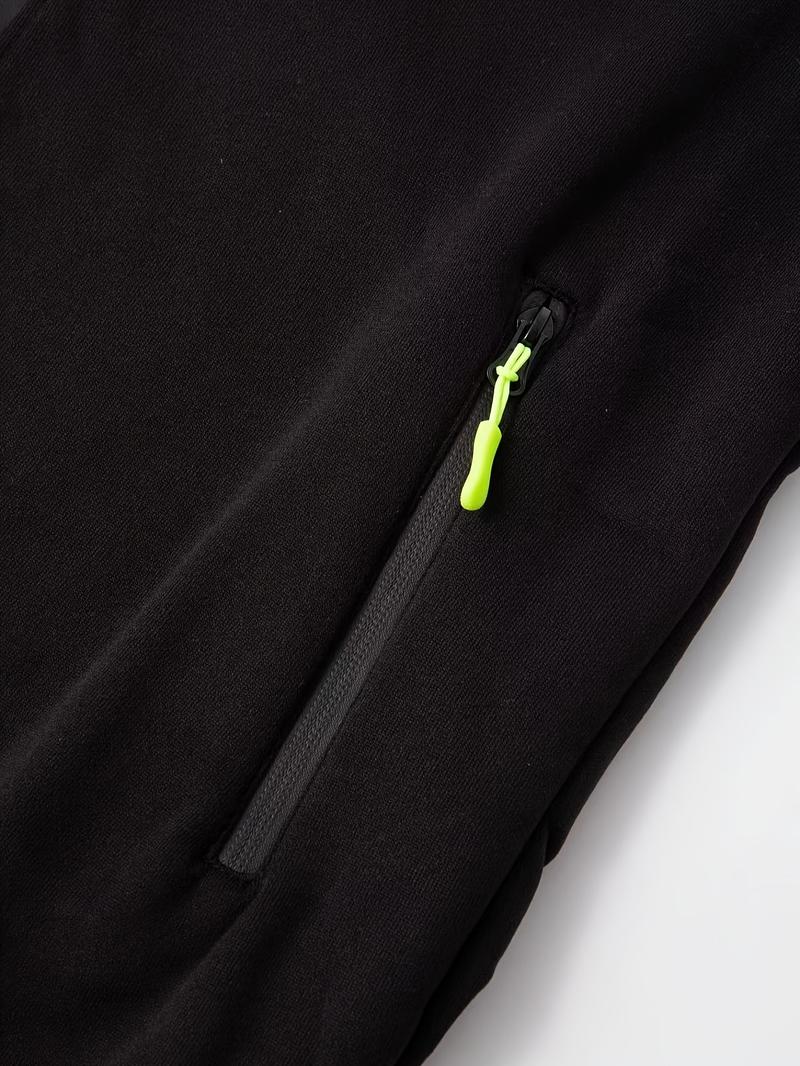 Product Introduction of Trendy Solid Color Hooded Long Sleeve Zip Up Sweatshirt Jacket - Fashion Hoodies with Chic Design, Comfy Sports Wear for Casual Occasions - Soft, Breathable, and Stylish Menswear Tops 19