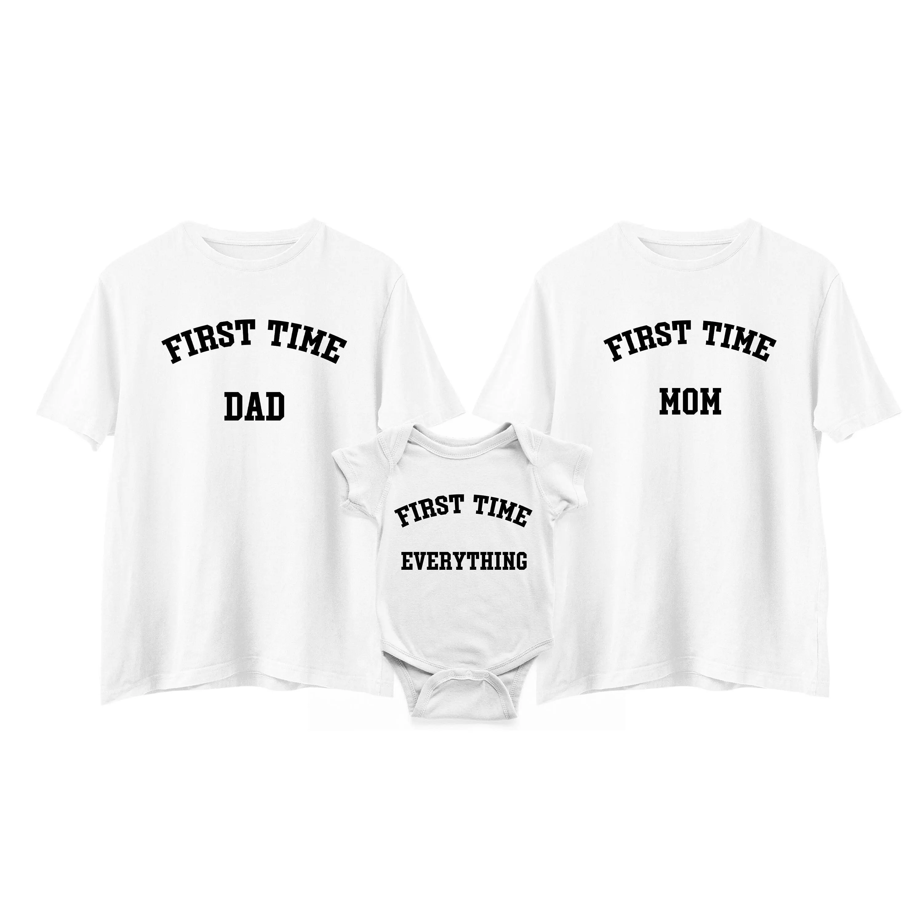 First Time Dad/Mom/Baby T-Shirt, Family Matching Shirts