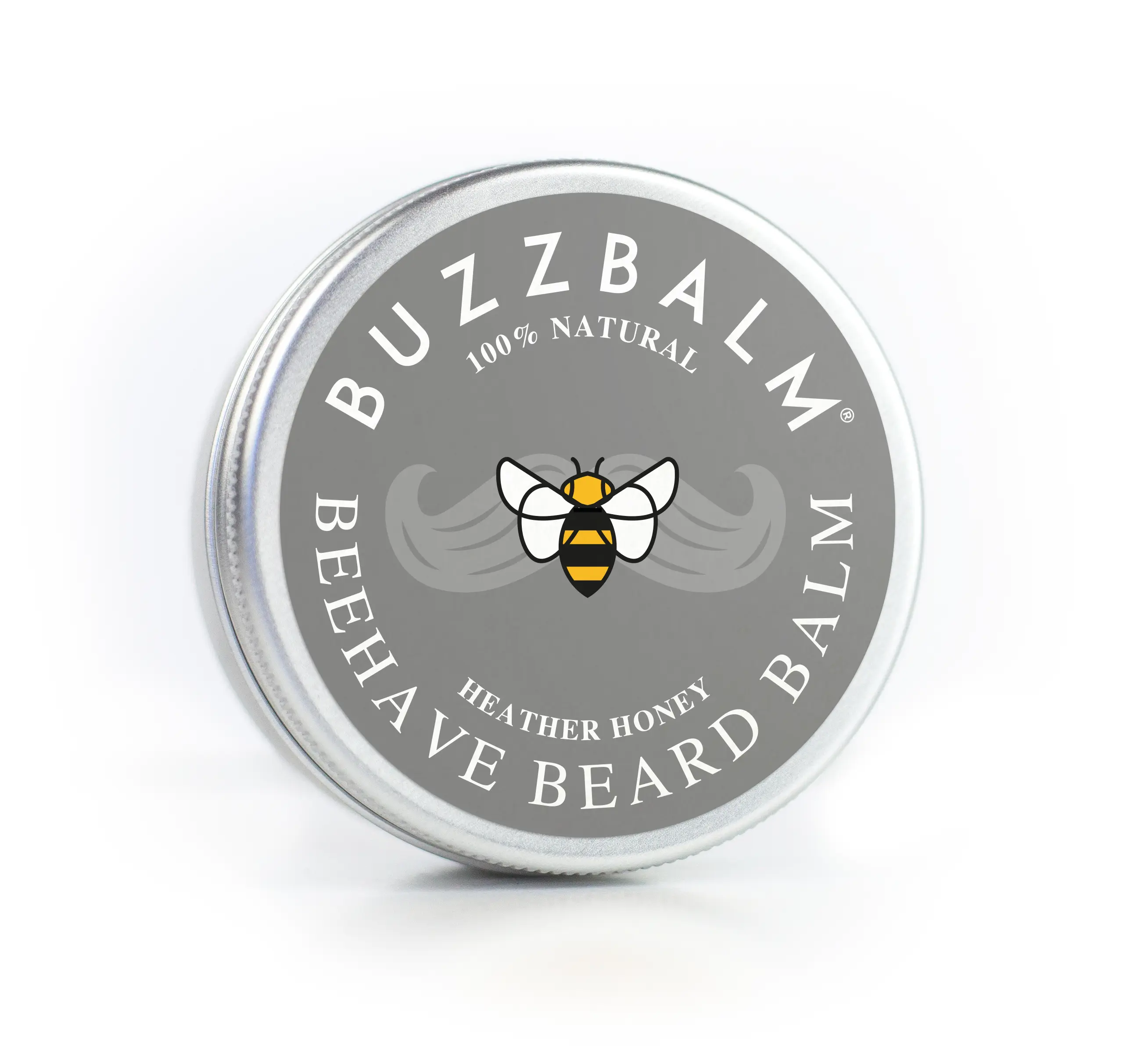 BuzzBalm Natural Beard Balm For Men - Helps Your Beard Beehave - Non Greasy Beard Conditioner & Beard Moisturiser Unscented Beard Wax with Beeswax Honey and Propolis Hair Care Fragrance Free Organic Silicone Free