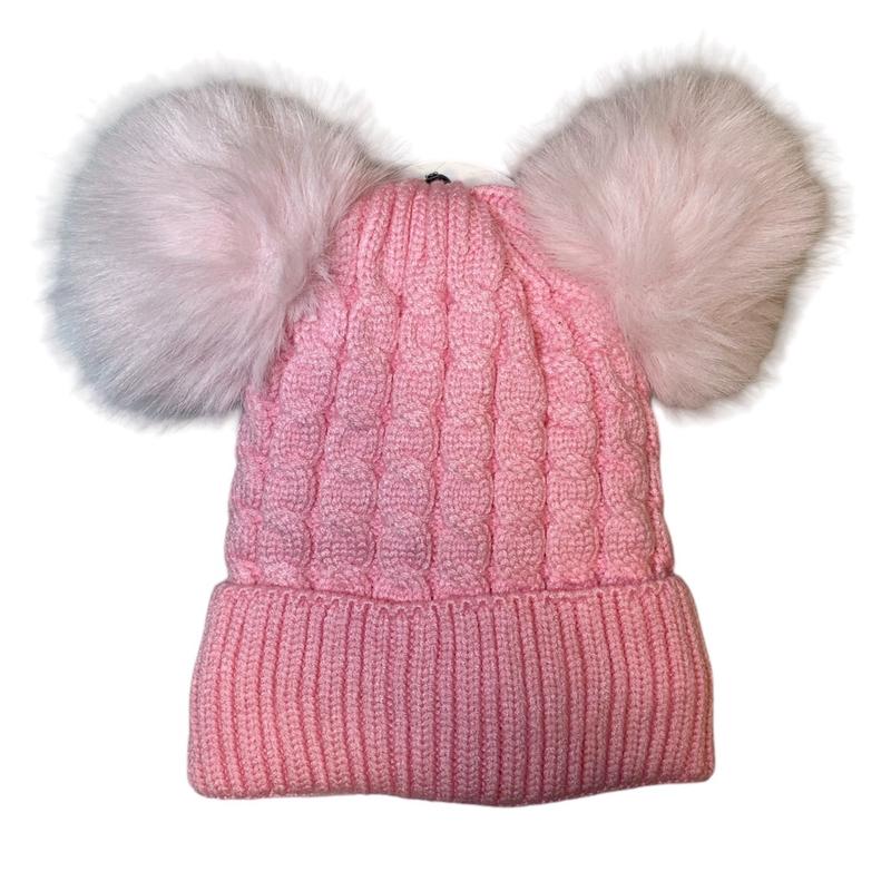 Product Introduction of Girls Double Pom Pom Hats - Age 1 To 5, Kids Fashion Accessories 9