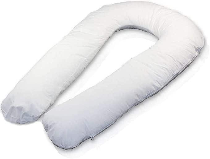 Nod Off Full Body Support U Shaped Maternity Pillow for Sleeping Hollowfibre Filling Pregnancy Pillow Washable (12 Feet) 0