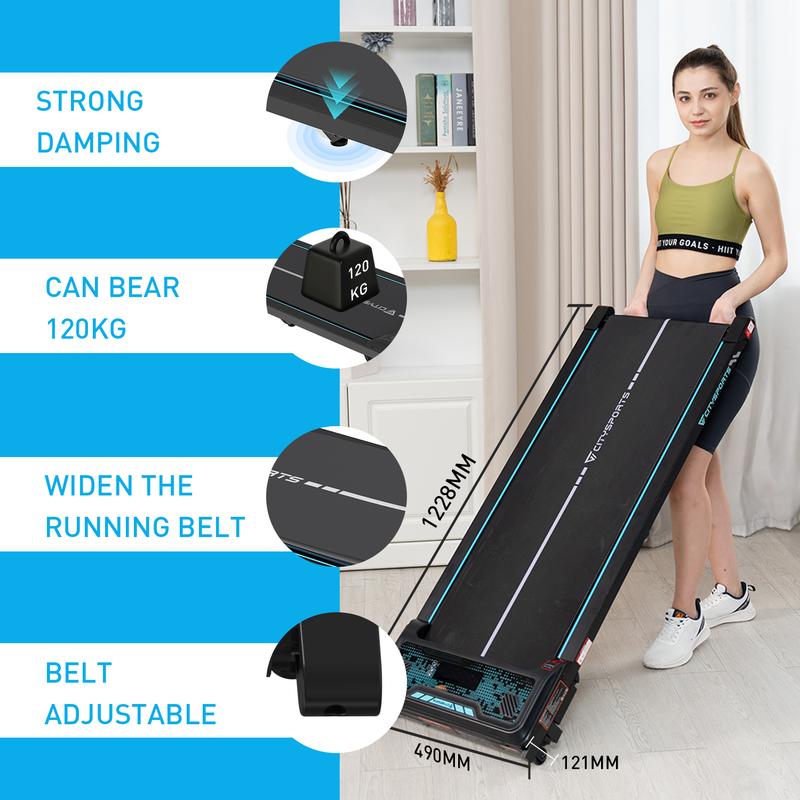 CITYSPORTS 8% Incline Walking Pad,Under Desk Treadmill,Walking Pad Treadmillfor Home Office,Ultra Slim Portable Walking Pad Treadmill, ,LED Display and Bluetooth Speaker,No Assembly 2