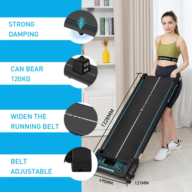 CITYSPORTS 8% Incline Walking Pad,Under Desk Treadmill,Walking Pad Treadmillfor Home Office,Ultra Slim Portable Walking Pad Treadmill, ,LED Display and Bluetooth Speaker,No Assembly 1