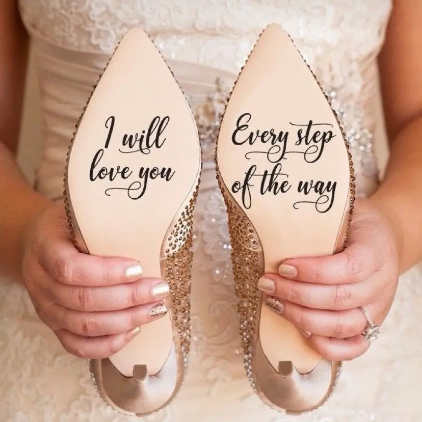 Wedding shoe stickers Footwear Decor Bridal Decoration