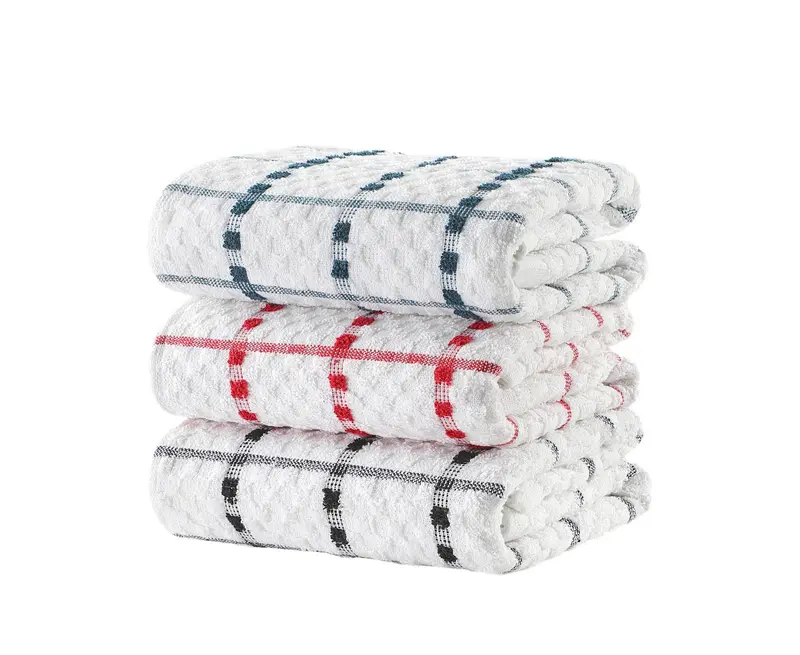 Say9 Terry Tea Towel, Regular Size Terry Tea Towel 100% Cotton Assorted Colors Kitchen Cleaning Absorbent 1