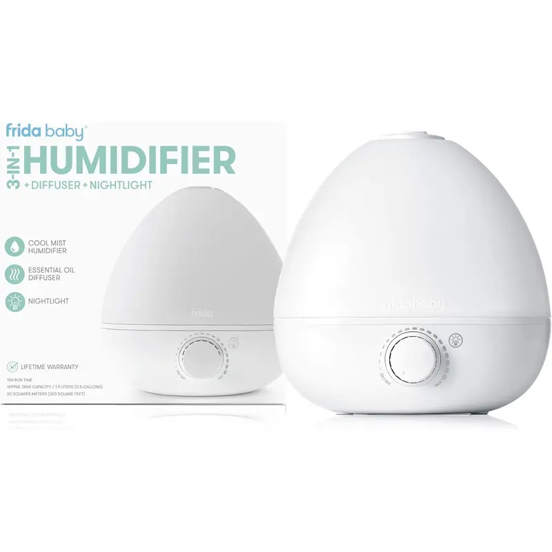 2024-New  3-in-1 Cool Mist Humidifier for Baby | Diffuser + Nightlight, Baby Humidifier for Bedroom, Nursery + Large Rooms, Quiet, Auto Shut Off, Runs 12+ hrs 5