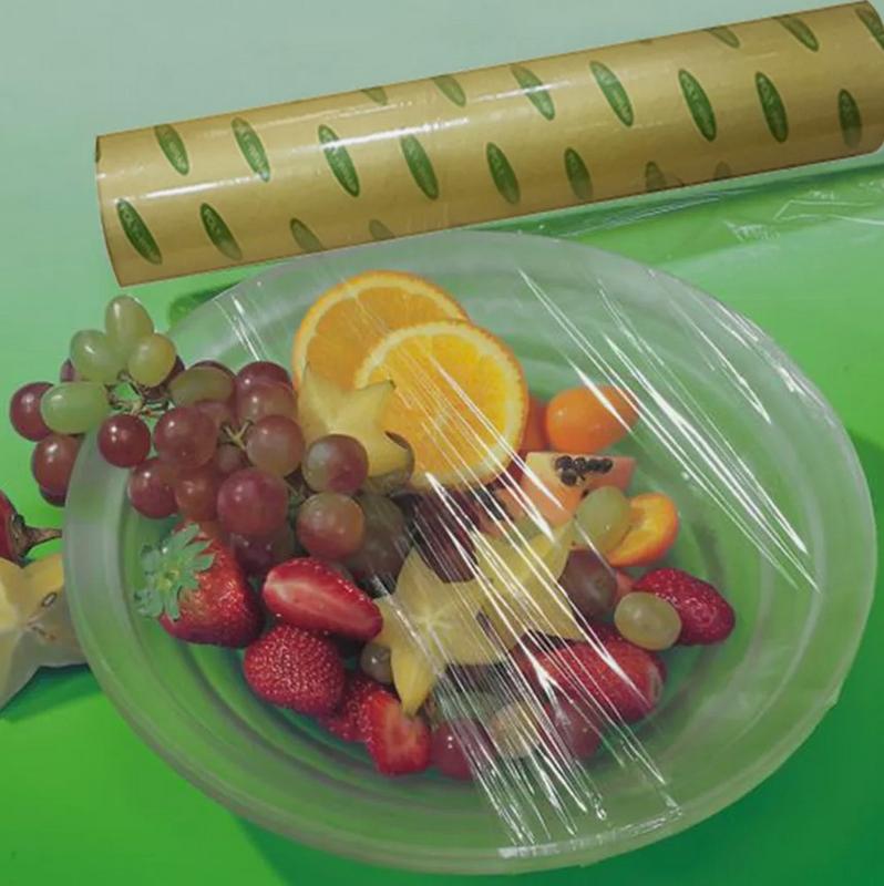 Kitchen Roll Catering Cling Film Food Baking Wrapping 450mm x 300m Cutter 1