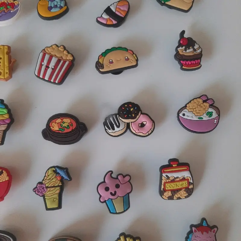 Food Themed croc charms shoe decoration accessories jibbitz shoe charms choose design 2
