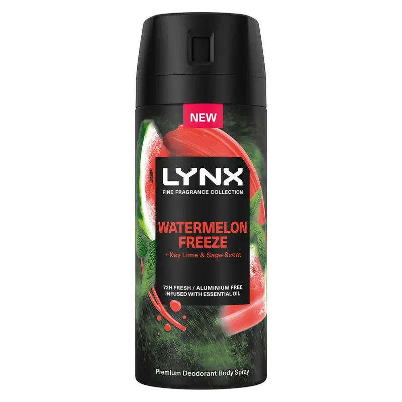 Lynx Men Deodorant Watermelon Freeze with 72Hrs Freshness 150ml, 6 Pack 3
