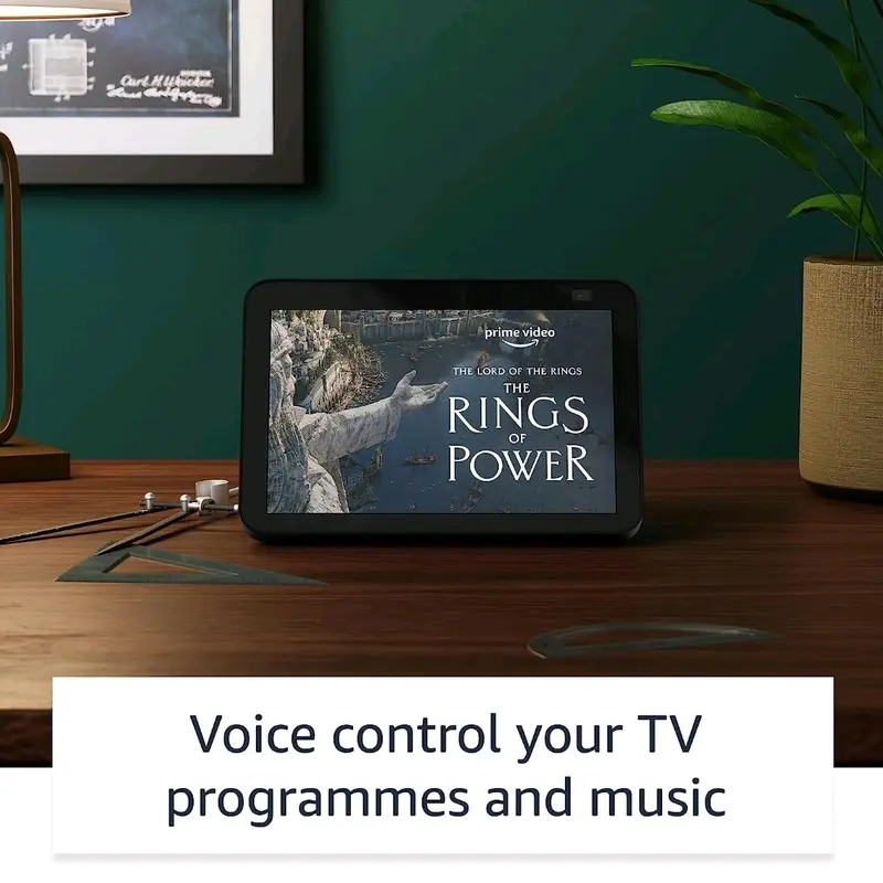 Echo Show 8 | 2nd generation, HD smart display with Alexa and 13 MP camera | Charcoal 3