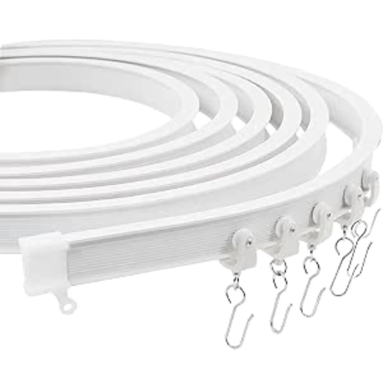 Premium 3m Ceiling Curtain Track System,Privacy and Home Decor,Flexible and Durable Design for Effortless Gliding, Ideal for Shower Window RV Room Dividers