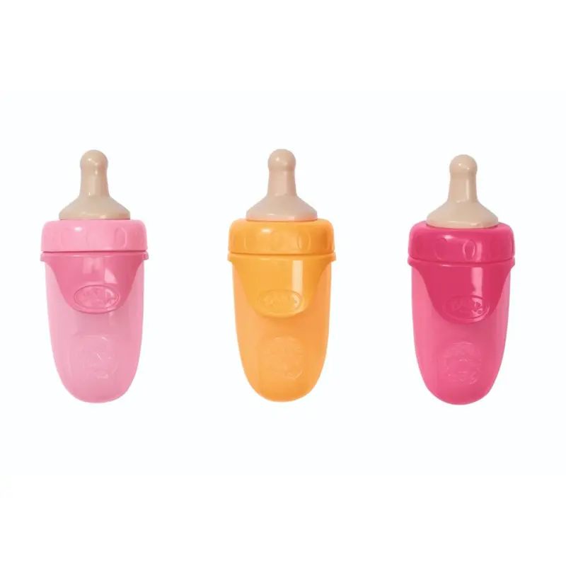 BABY born Bottle with Cap 832509 - Accessories for 43cm Dolls for Toddlers - Available in Pink, Red, or Orange - Includes One Feeding Bottle and Cap - Suitable for Kids from 3 Years 6