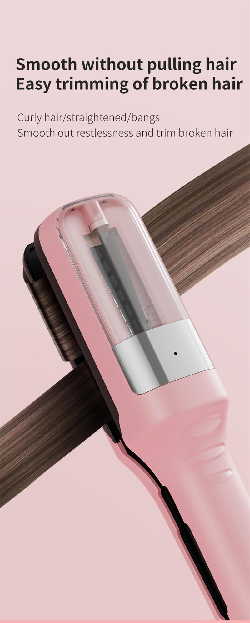 Product Introduction of Hair ends Trimmer Split Remover Dry Damaged Brittle Professional Automatic Trim Split for Women Cordless Hair cutting machine 27
