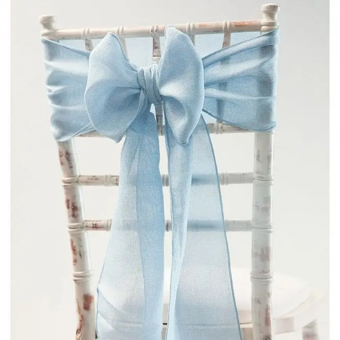 Linen Sash Various Colours for Weddings Parties Event Decor Chair Design