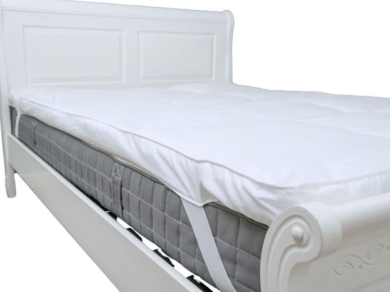 Mattress Topper 10cm Luxury Soft Hotel Quality Microfiber 4" inch Deep Breathable Soft Quilted Non-Allergenic Mattress Topper With Straps, Washable Cotton Single Double King Super King All Sizes comfort 4