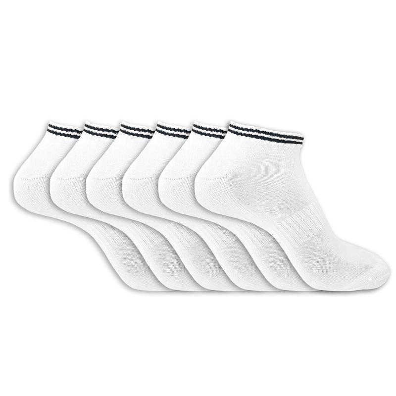 The Essentials Wardrobe Mens Socks 6 Pack Trainer Liner Gym Running Socks Arch Support Moisture Wicking Cushioned Soft Elasticated Ribbed Welt Mens Sports Socks Size 6-11 1