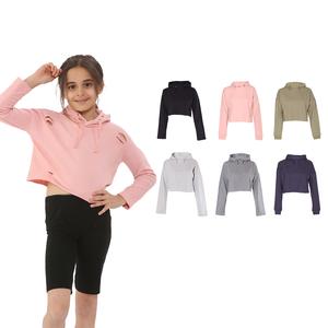 Noroze Girl's Distressed Ripped Crop Top Hoodie Pullover Sweatshirt UK Sizes 7-13 Years