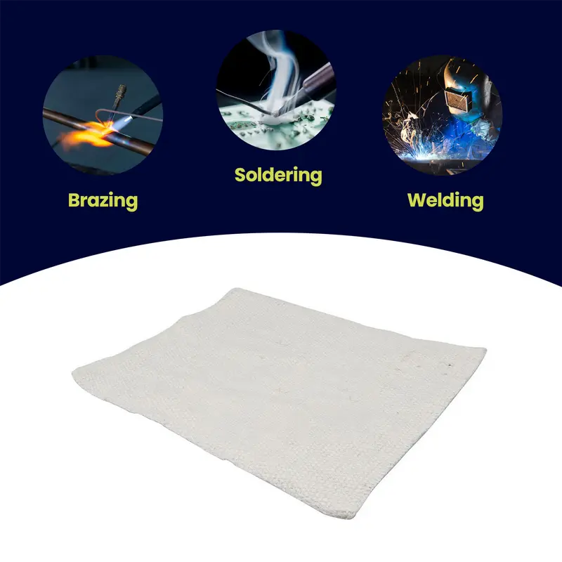 Dapetz Plumbers Soldering Mat, High Temperature Soldering Mat,300mm x 250mm  Heat Resistant  for Welding Protection ,Plumbers Brazing Pad 2