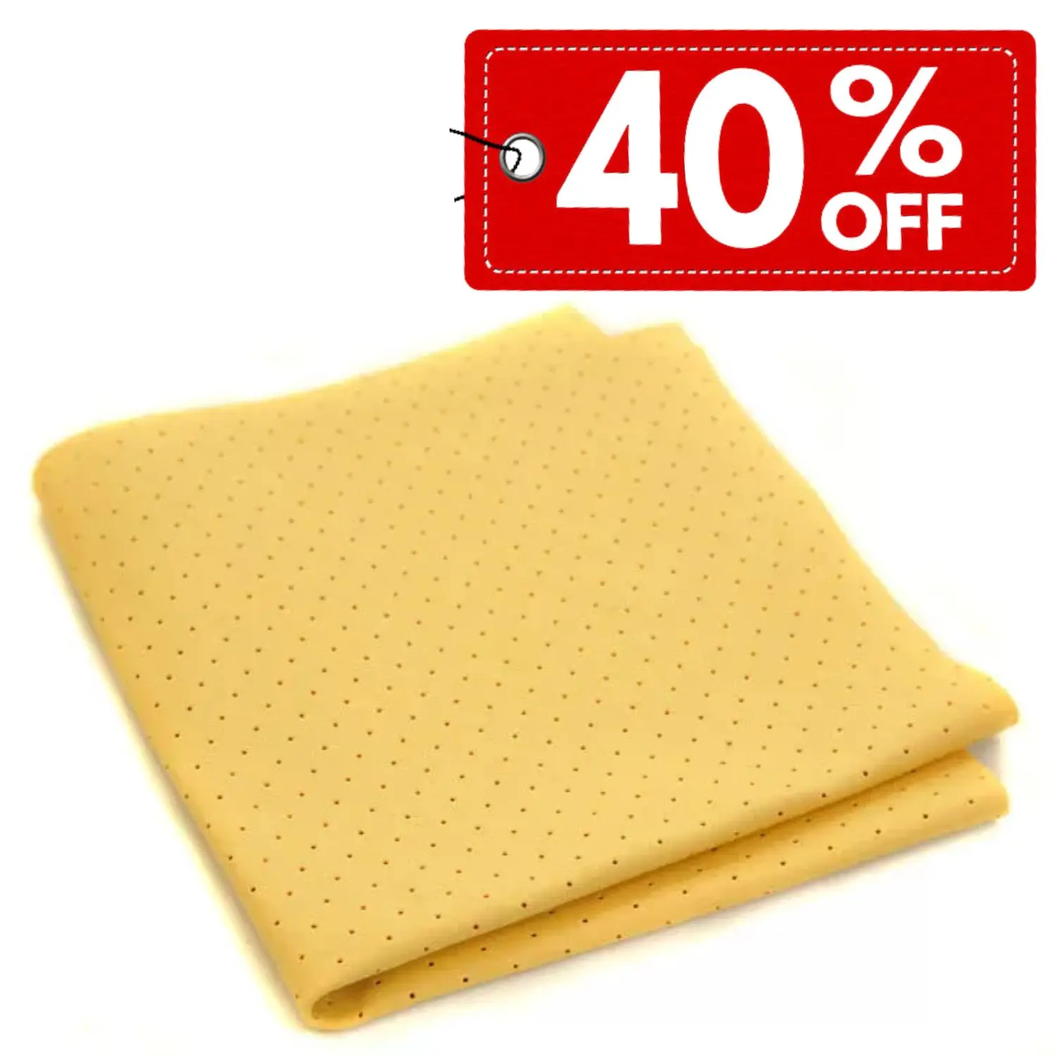 Large PERFORATED SYNTHETIC Chamois Cloth Car Drying Leather Absorbent