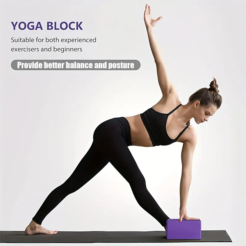 ORACEGRA        1pcs High-Density EVA Yoga Bricks to Boost Flexibility in Pilates and Stretching - Perfect for Home Gym and Training 7