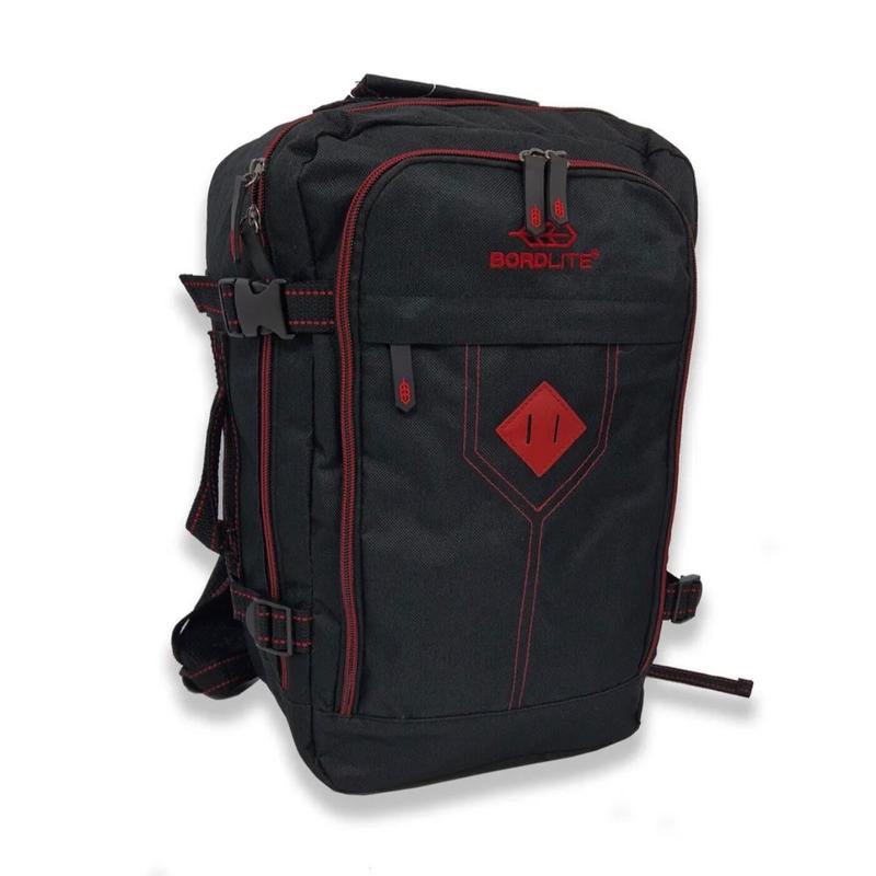 EasyJet Approved Under Seat Back Pack - Cabin Bag for Travel - 45x36x20cm.                                       Red/ Grey/ Blue 4