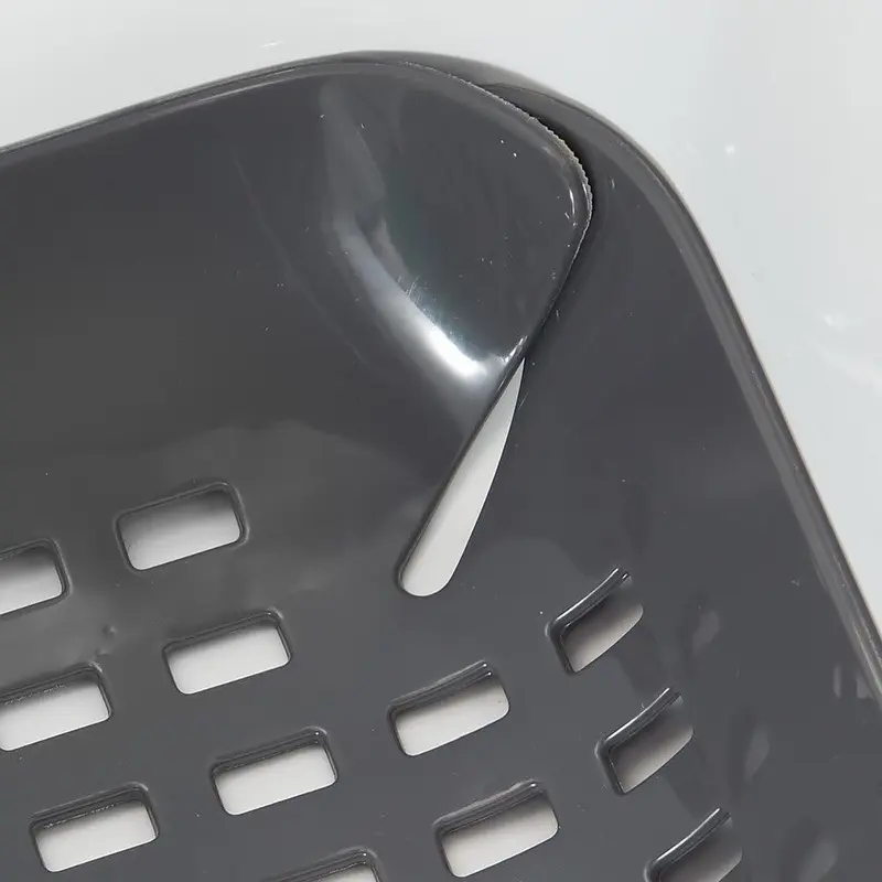 Kitchen Sink Mat, Large Sink Protector Mat Made out of Durable Plastic, Practical Drainer Mat for Kitchen Sink, Stainless Steel Plastic, Grey, Charcoal 2