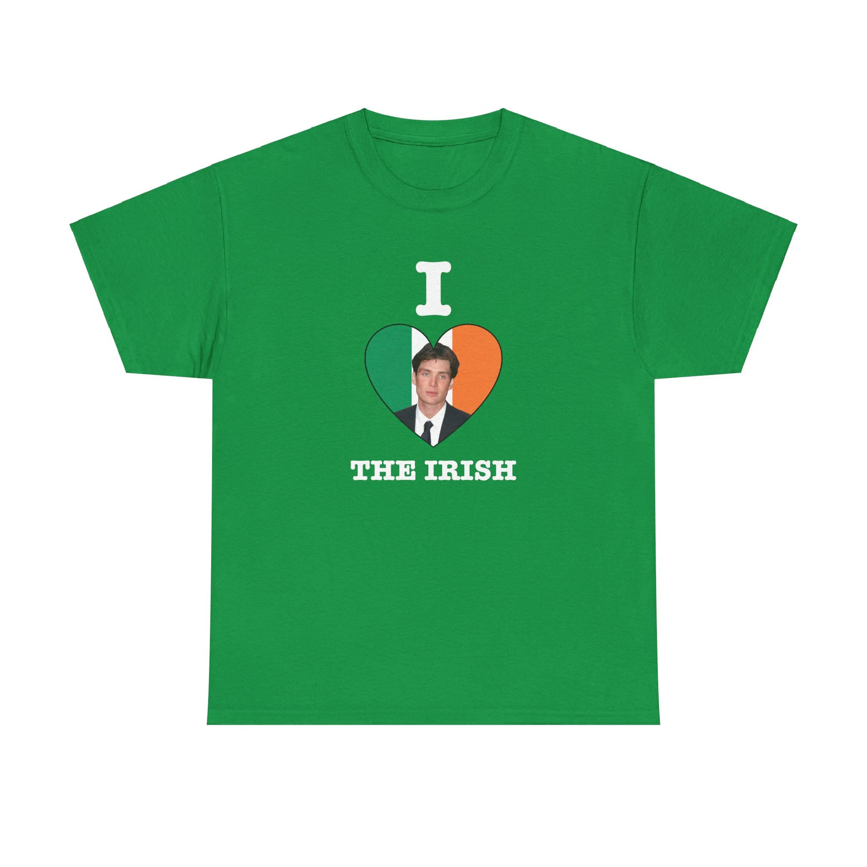 Cillian Murphy I Heart The Irish Tee, Y2K St Paddy Baby Tee, St Patricks Day Women's Tee, Unisex Shirt, Y2K Clothing, Trendy Top, 90s Baby Tee