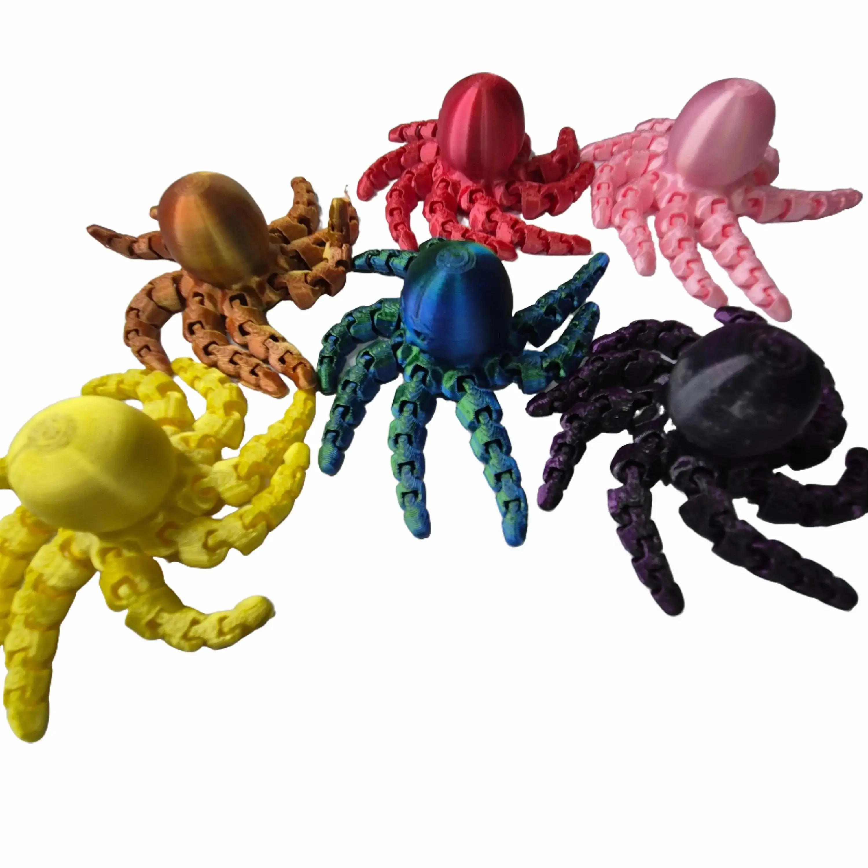 Flexible fidget colourful octopus Sensory toy for ADHD autism stimming adults