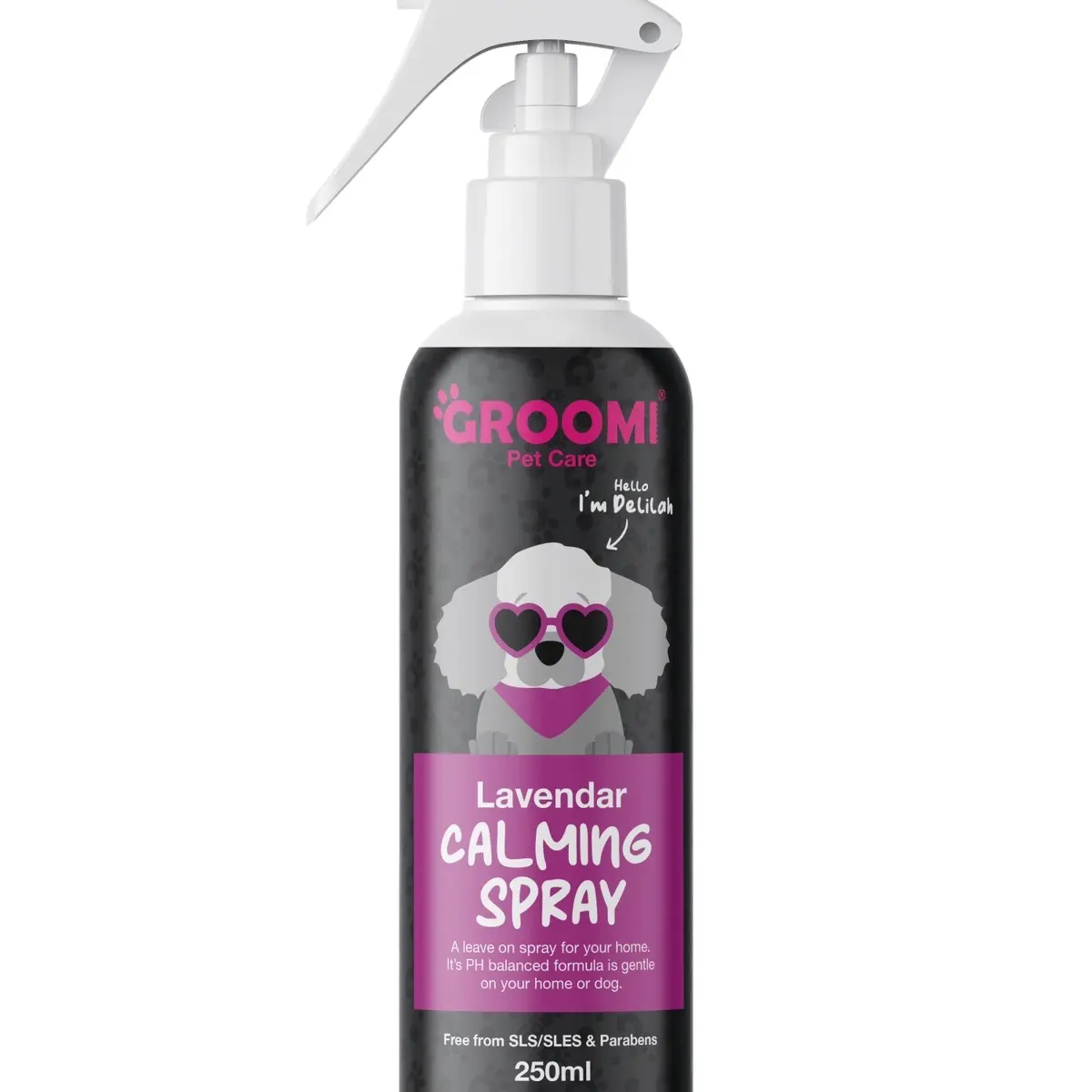 NEW**Groomi Pet Care | Dog | Lavender Calming Spray | Leave on Spray | Help alleviate the feelings of anxiety