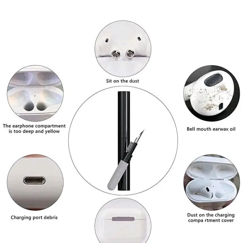 earbuds cleaning kit phone speaker cleaning kit Headphones Headset Accessories Devices Durable Compact 1