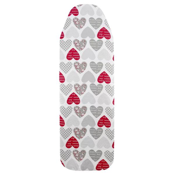Ironing Board Cover Easy Fit Elasticated Heat Reflective Double Layer Ironing Board Cover Fits Standard Ironing Boards With Thick Polyester Padding Elastic Edge Scorch Resistant Ironing Board Covers 122 x 38 cm Multicolor 1