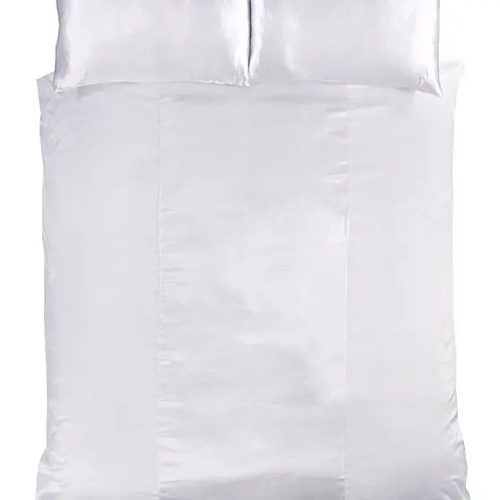 Sleepdown Essential santin panel duvet set white 8