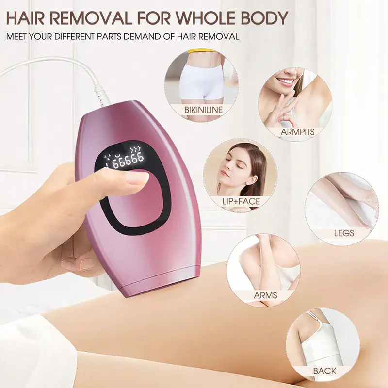 IPL Laser Hair Removal At Home for Women Men, 999,999 Flashes Hair Removal Device on Facial Legs Arms Bikini Line Comfort Adjustable Epilator Gentle hairremoval 3