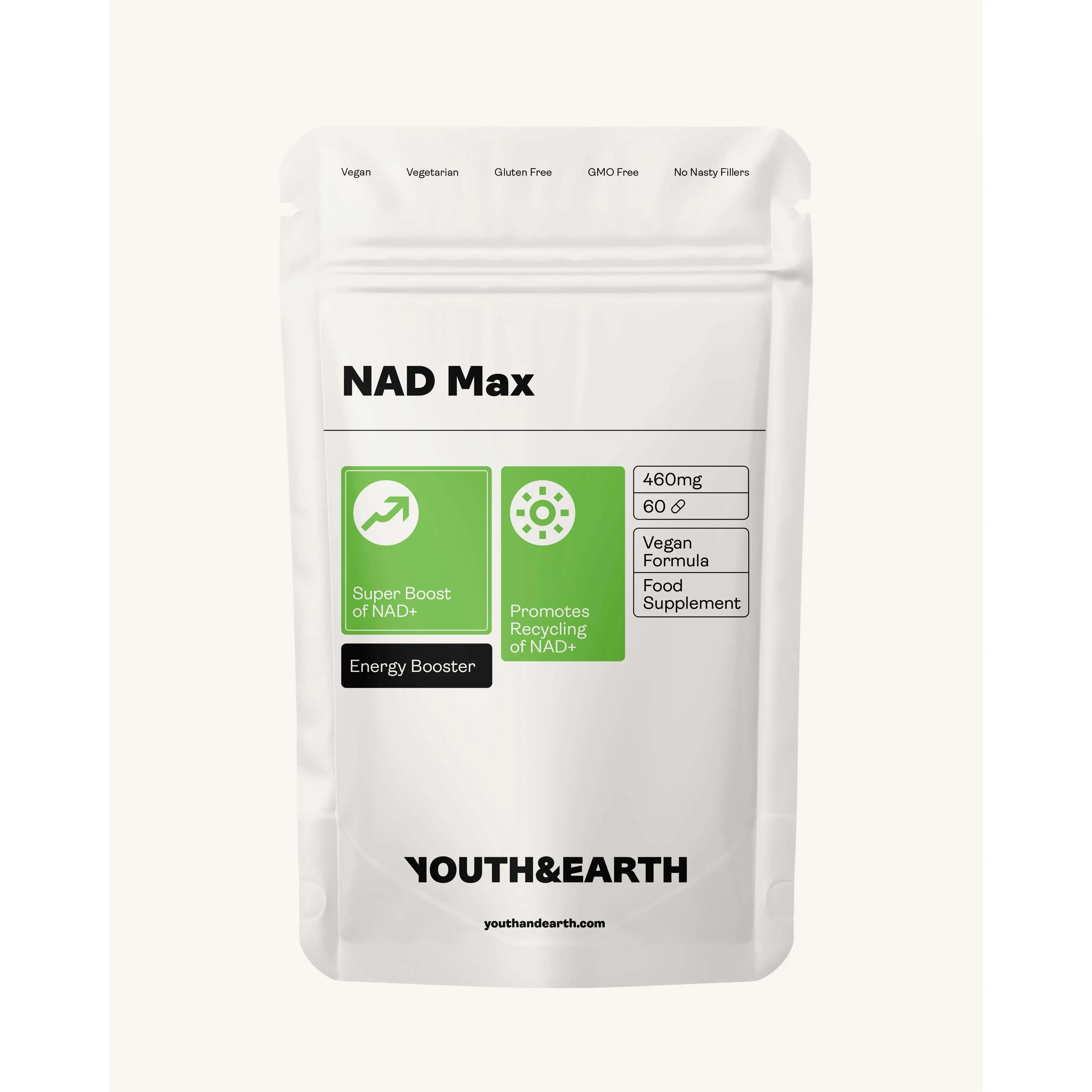 NAD Max - 460mg, 60 Capsules