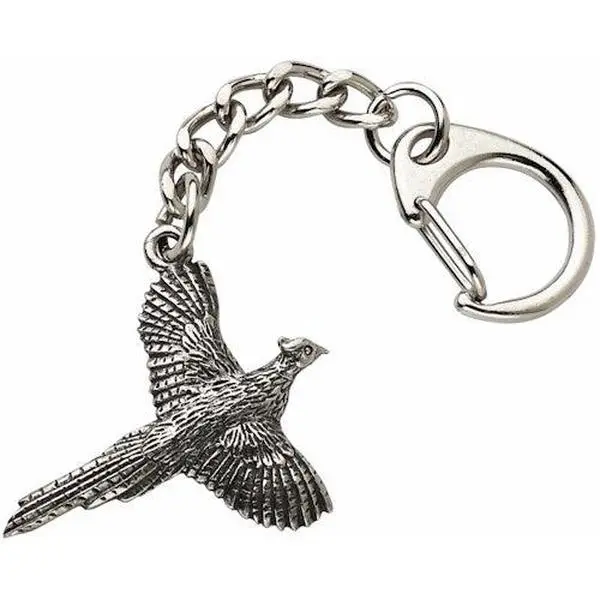 Pheasant Pewter Keyring
