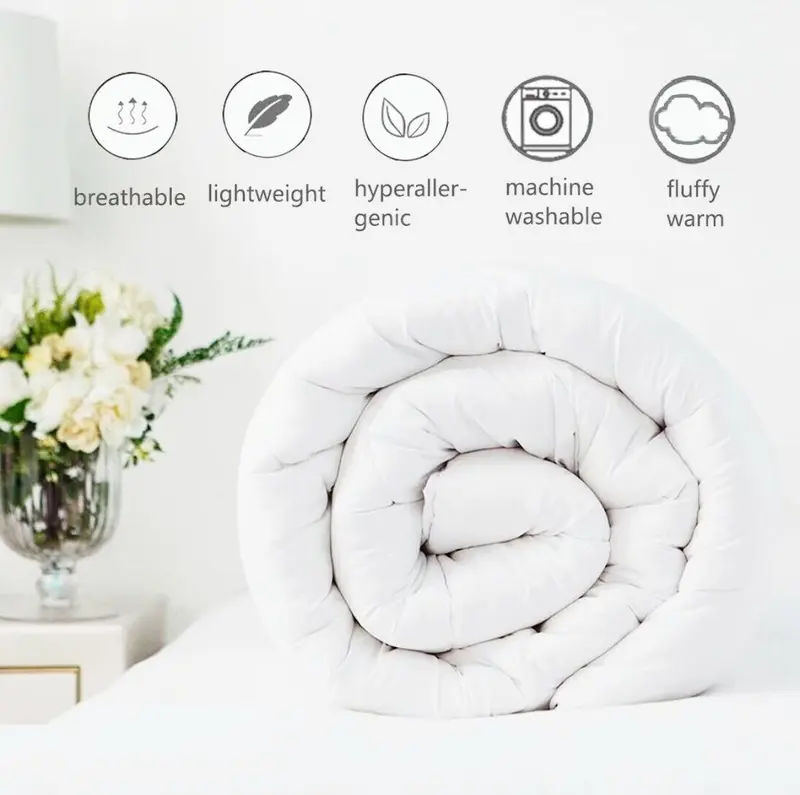16.5 Tog ,Ultra-Warm Quilt/Duvet For Extreme Cold-Hypoallergenic,Cozy Winter Bedding with Soft Microfiber Cover,All Sizes,Single Duvet,Double Duvet,King Duvet,Super King Duvet,Bed,Duvet,Breathable Duvet warm duvet winter duvet topper sale 16.5 togg 7