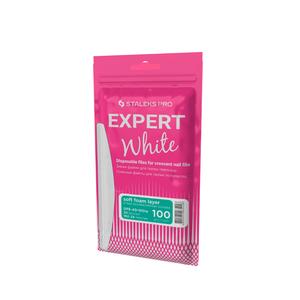 Crescent Base Nail Files – 30 Disposable Stick-On Files for Salon and Nail Professionals