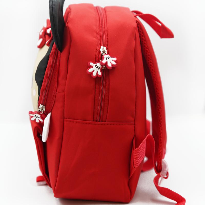 Unique Red Cartoon-Inspired Kids Bag with Pocket, Cute & Flexible Unisex Design, Perfect Gift for Little Adventurers. 4