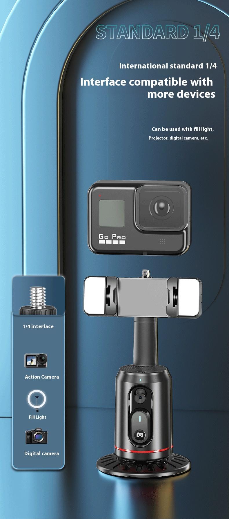 Product Introduction of Smart AI Face Recognition Mobile Live Streaming Bluetooth Selfie Holder 14