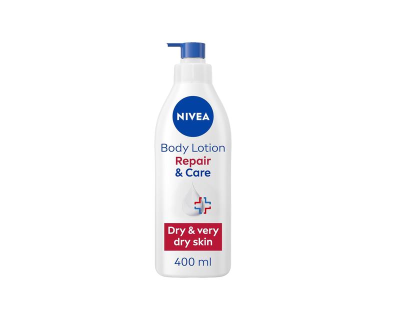 NIVEA Body Repair & Care (400 ml), (Pack Of 3) 72H Moisture Body Lotion with Strengthening Formula, Skin Barrier Strengthening Moisturising Cream, Body Lotion for Dry Skin, With Niacinamide and Glycerin Moisturizer Daily 1